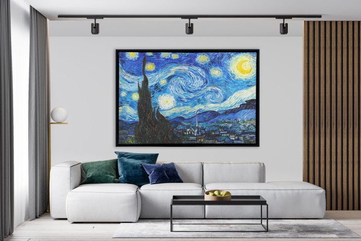 Reprodukcja Vincenta Van Gogha &amp;quot;Gwieździsta Noc&amp;quot; w ozdobnej ramie American Box R92069 - zdjęcie 9