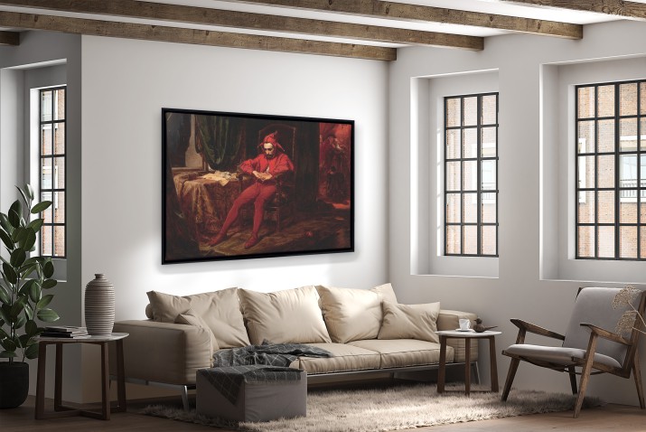 &amp;quot;Stańczyk&amp;quot;- Reprodukcja obrazu Jana Matejki w eleganckiej ramie American Box R92039 - zdjęcie 8