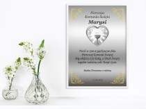 Pamiątka Pierwszej Komunii Świętej – Plakat w białej ramie | Prezent na Pierwszą Komunię 61741 Naklejkomania - zdjecie 3 - miniatura