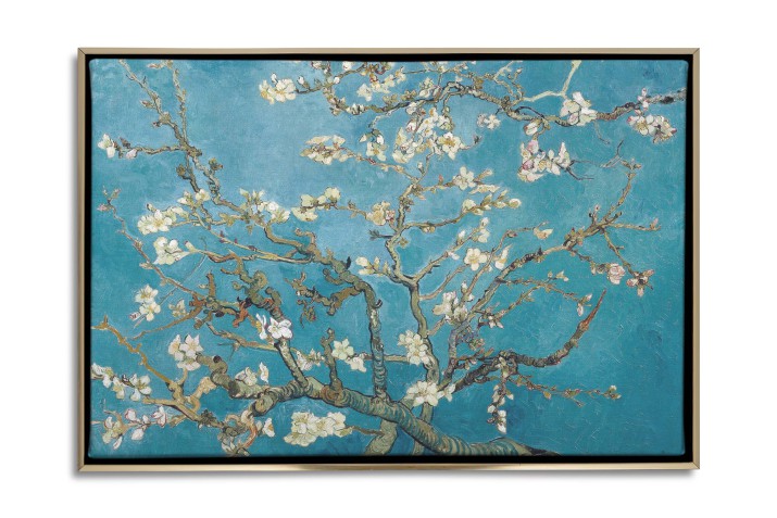 Obraz na płótnie &amp;amp;quot;Migdałowiec&amp;amp;quot;- reprodukcja malarstwa Vincenta Van Gogha w dekoracyjnej ramie typu American Box R92072 - zdjęcie 2