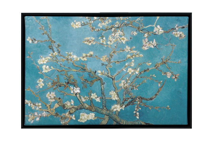 Obraz na płótnie &amp;amp;quot;Migdałowiec&amp;amp;quot;- reprodukcja malarstwa Vincenta Van Gogha w dekoracyjnej ramie typu American Box R92072 - zdjęcie 3