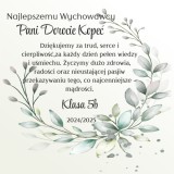 Podziękowanie dla Nauczyciela wychowawcy na Zakończenie Roku Szkolnego | Upominek od uczniów- białe pudełko prezentowe 66439 Naklejkomania - zdjecie 3 - miniatura