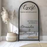 Naklejki na lustro, szybę | Dekoracja na ślub- Przywitanie gości weselnych | Tło do zdjęć na weselu 66736 Naklejkomania - zdjecie 3 - miniatura