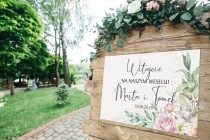 Tablica powitalna na wesele boho | Powitanie gości weselnych | Tło do zdjęć ślubnych 61746 Naklejkomania - zdjecie 4 - miniatura