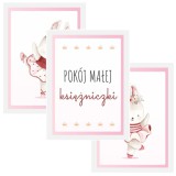 Zestaw trzech plakatów plakaty na ścianę w ramie pokój małej księżniczki KD021 Naklejkomania - zdjecie 1 - miniatura