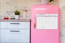 Magnetyczny kalendarz, Planer na lodówkę, Harmonogram tygodniowy + Notes z magnesem i pisak 4655 Naklejkomania - zdjecie 4 - miniatura