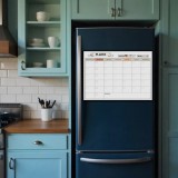 Boho Planer na lodówkę, Tablica magnetyczna, Kalendarz + Notes i pisak 4656 Naklejkomania - zdjecie 6 - miniatura