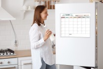 Planer magnetyczny na lodówkę | Harmonogram, Organizer, Kalendarz na magnes + Notes Lista zakupów i pisak 4654 Naklejkomania - zdjecie 5 - miniatura
