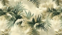 Oryginalna Fototapeta Liście Paproci- tropikalna dekoracja w stylu Urban Jungle Zieleń i Beż 94148 Naklejkomania - zdjecie 2 - miniatura