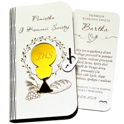Pamiątka Komunii Świętej- pudełko na pieniądze | Prezent na Komunię, Pamiątka komunijna 66434 - zdjęcie 5