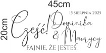 Napisy Naklejki na lustro- tablica powitalna na wesele | Dekoracje ślubne- powitanie gości weselnych 66735 Naklejkomania - zdjecie 6 - miniatura