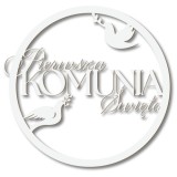 Napis Pierwsza Komunia Święta + Imię | Tablica Powitalna na komunię | Girlanda, Baner Dekoracje komunijne Zestaw 3szt 69114 Naklejkomania - zdjecie 6 - miniatura