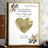 Podziękowanie dla wychowawcy- Plakat w ramce | Prezent dla nauczyciela na Zakończenie Roku Szkolnego | Upominek od klasy na Koniec Roku 61762 Naklejkomania - zdjecie 5 - miniatura