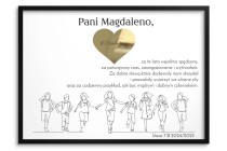 Eleganckie Podziękowanie dla Nauczyciela | Prezent, Upominek dla wychowawcy | Plakat na Zakończenie Roku Szkolnego 81807 Naklejkomania - zdjecie 4 - miniatura