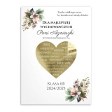 Podziękowanie dla wychowawcy- Plakat w ramce | Prezent dla nauczyciela na Zakończenie Roku Szkolnego | Upominek od klasy na Koniec Roku 61762 Naklejkomania - zdjecie 2 - miniatura