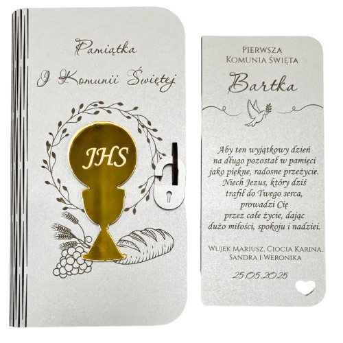 Pamiątka Komunii Świętej- pudełko na pieniądze | Prezent na Komunię, Pamiątka komunijna 66434 - zdjęcie 10