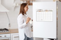 Boho Planer na lodówkę, Tablica magnetyczna, Kalendarz + Notes i pisak 4656 Naklejkomania - zdjecie 5 - miniatura