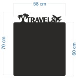 Samoprzylepna Tablica magnetyczna na magnesy z podróży na ścianę- Travels 58x70 67415 Naklejkomania - zdjecie 2 - miniatura