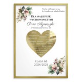Podziękowanie dla wychowawcy- Plakat w ramce | Prezent dla nauczyciela na Zakończenie Roku Szkolnego | Upominek od klasy na Koniec Roku 61762 Naklejkomania - zdjecie 1 - miniatura