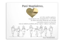 Eleganckie Podziękowanie dla Nauczyciela | Prezent, Upominek dla wychowawcy | Plakat na Zakończenie Roku Szkolnego 81807 Naklejkomania - zdjecie 2 - miniatura