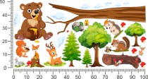 Leśne Zwierzątka – Naklejki ścienne do pokoju dziecka | Kolorowa dekoracja, Ozdoba do przedszkola i żłobka T9999 Naklejkomania - zdjecie 5 - miniatura