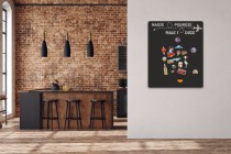 Samoprzylepna Tablica magnetyczna na magnesy z podróży na ścianę- Nasze podróże małe i duże 58x70cm 67414 Naklejkomania - zdjecie 4 - miniatura