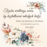 Prezent dla nauczyciela Drewniane Pudełko Podziękowanie dla wychowawcy Zakończenie Roku Szkolnego 66438 Naklejkomania - zdjecie 3 - miniatura