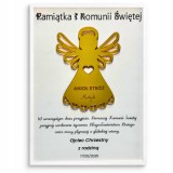 Pamiątka Pierwszej Komunii Świętej ramka ze złotym aniołkiem 61699 Naklejkomania - zdjecie 9 - miniatura