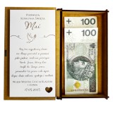 Pamiątka Pierwszej Komunii- drewniane pudełko na pieniądze | Koperta, Kartka na Komunię 66435 Naklejkomania - zdjecie 11 - miniatura