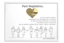Eleganckie Podziękowanie dla Nauczyciela | Prezent, Upominek dla wychowawcy | Plakat na Zakończenie Roku Szkolnego 81807 Naklejkomania - zdjecie 5 - miniatura