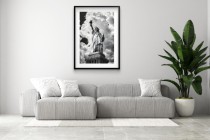 Czarno-biały Plakat Statua Wolności | Loftowa Dekoracja Nowy Jork | Monochromatyczny Poster na Ścianę 94155 Naklejkomania - zdjecie 5 - miniatura