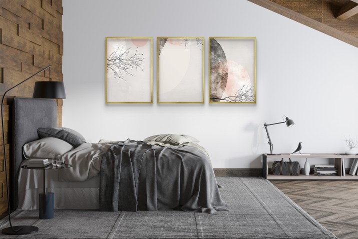 Subtelne Plakaty w pastelowych barwach | Dekoracja do wnętrz w stylu japandi, zen i skandynawskim 81862 - zdjęcie 2