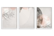 Subtelne Plakaty w pastelowych barwach | Dekoracja do wnętrz w stylu japandi, zen i skandynawskim 81862 Naklejkomania - zdjecie 3 - miniatura