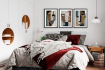 Plakaty artystyczne – Geometryczne twarze w stylu Picassa | Grafiki inspirowane kubizmem i stylem bauhaus 81845 Naklejkomania - zdjecie 6 - miniatura