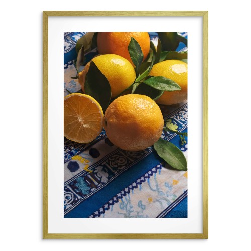 Plakat z cytrynami do kuchni, jadalni | Dekoracja w stylu śródziemnomorskim 94160 Naklejkomania - zdjecie 1