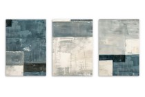 Plakaty Geometryczne w Stylu Skandynawskim |  Obrazy w odcieniach bieli, niebieskiego i szarości 81876 Naklejkomania - zdjecie 8 - miniatura
