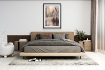 Plakat w stylu boho- Spokojny Pejzaż | Leśny Krajobraz, Jezioro, Trawy 94167 Naklejkomania - zdjecie 6 - miniatura