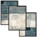 Plakaty Geometryczne w Stylu Skandynawskim |  Obrazy w odcieniach bieli, niebieskiego i szarości 81876 Naklejkomania - zdjecie 1 - miniatura