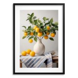 Plakat kuchenny z cytrynami- dekoracja do jadalni | Styl śródziemnomorski 94158 Naklejkomania - zdjecie 3 - miniatura