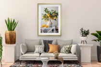 Plakat kuchenny z cytrynami- dekoracja do jadalni | Styl śródziemnomorski 94158 Naklejkomania - zdjecie 4 - miniatura