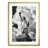 Czarno-biały Plakat Statua Wolności | Loftowa Dekoracja Nowy Jork | Monochromatyczny Poster na Ścianę 94155 Naklejkomania - zdjecie 3 - miniatura