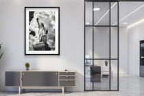 Czarno-biały Plakat Statua Wolności | Loftowa Dekoracja Nowy Jork | Monochromatyczny Poster na Ścianę 94155 Naklejkomania - zdjecie 6 - miniatura
