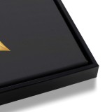 Nowoczesny Obraz w ramie American Box - Złoty Liść | Ozdoba do wnętrz modern, glamour R94176 Naklejkomania - zdjecie 6 - miniatura