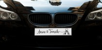 Tablice rejestracyjne na auto do ślubu z imionami | Dekoracja samochodu Młodej Pary na wesele T008 Naklejkomania - zdjecie 3 - miniatura