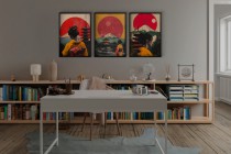 Plakaty z Motywem Japonii – Gejsze, Pagoda, Góra Fuji | Orientalna Dekoracja ścienna w stylu Vintage 81837 Naklejkomania - zdjecie 6 - miniatura