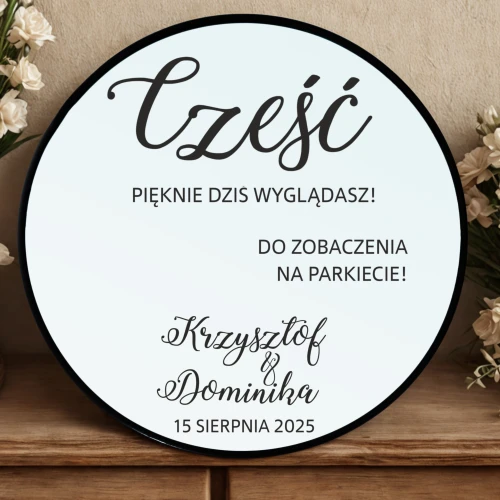 Naklejki na lustro, szybę | Dekoracja na ślub- Przywitanie gości weselnych | Tło do zdjęć na weselu 66736