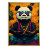 Artystyczny Plakat z Medytującą Pandą | Hipsterska Dekoracja Ścienna do Pokoju Młodzieżowego 94204 Naklejkomania - zdjecie 4 - miniatura