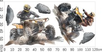 Naklejka na ścianę dla chłopca- Quady | Dekoracja do pokoju dziecka, nastolatka T66753 Naklejkomania - zdjecie 6 - miniatura