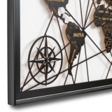 Obraz ażurowy Mapa Świata w eleganckiej ramie typu American Box R66809 Naklejkomania - zdjecie 3 - miniatura
