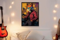 Zabawny Plakat z Lisem w Okularach | Kolorowy Obraz do Pokoju Młodzieżowego | Śmieszna Dekoracja pop-art 94200 Naklejkomania - zdjecie 6 - miniatura
